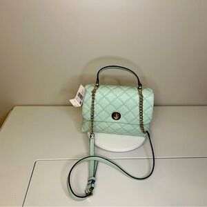 NWT Kate Spade Natalia Quilted Top Handle Satchel in Mint Green